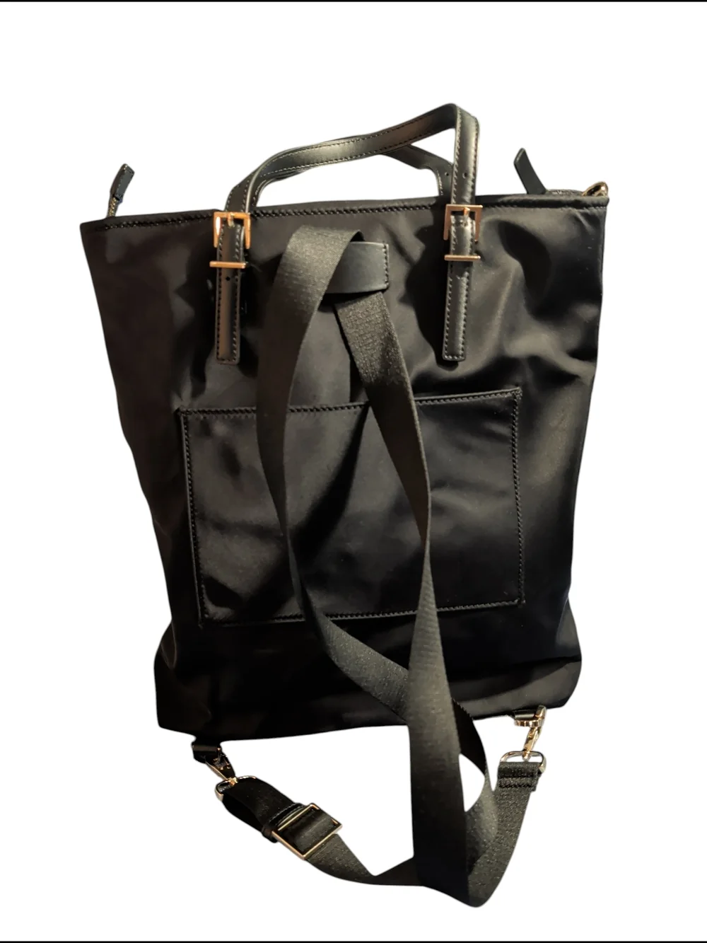 kate spade Black Nylon Laptop Tote with Gold Hardware